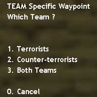 Sub-menu for team-specific flag